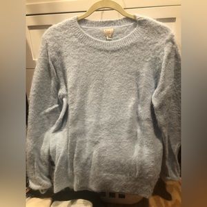 Light blue fuzzy sweater
